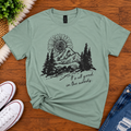 🌻 It's All Good in the Woods – Sage Graphic Tee 🌲